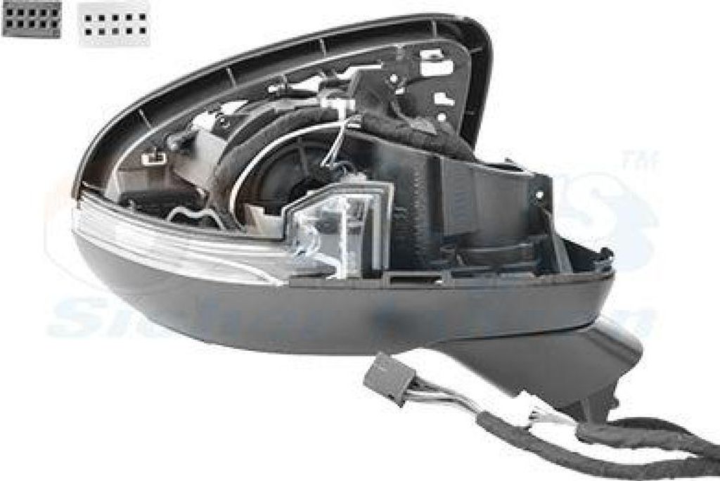 VAN WEZEL 2946856 Außenspiegel Seitenspiegel Rechts passend für MERCEDES-BENZ A-Klasse (W177) Beheizt mit Memory ohne Spiegelglas