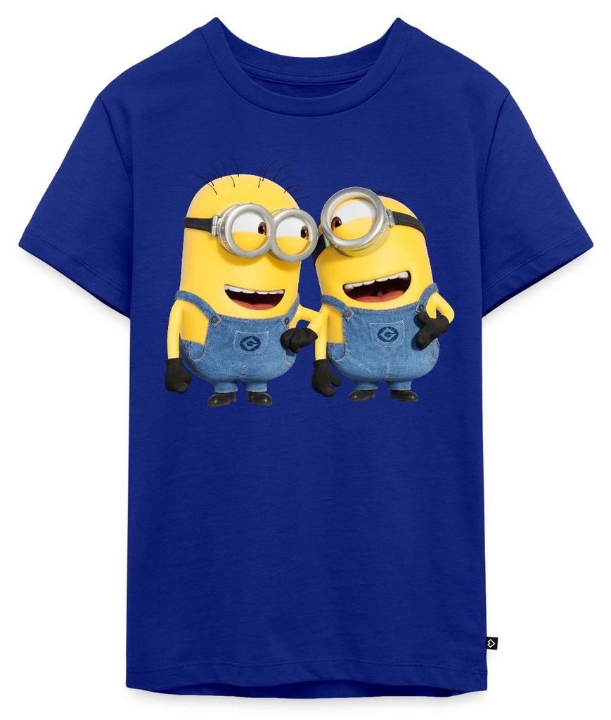 Spreadshirt Minions Despicable Me Phil Und Stuart Teenager Premium T-Shirt, 158/164 (12 Jahre), Royalblau
