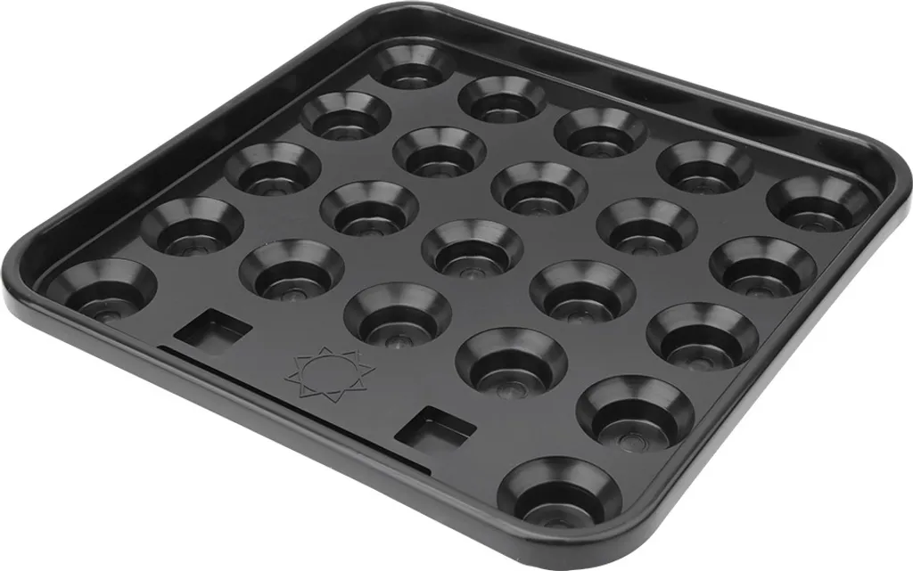 Plateau de billard pour 22 boules snooker et américain en plastique noir