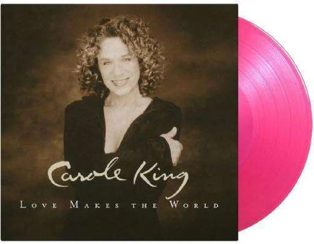 Vinyle Carole King Love Makes the World Rose Translucide pour Platine Hi-Fi
