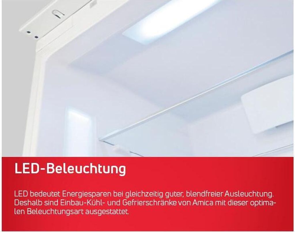Amica EVKS 357 200 Einbaukühlschrank, 184 cm hoch Produktbild 9
