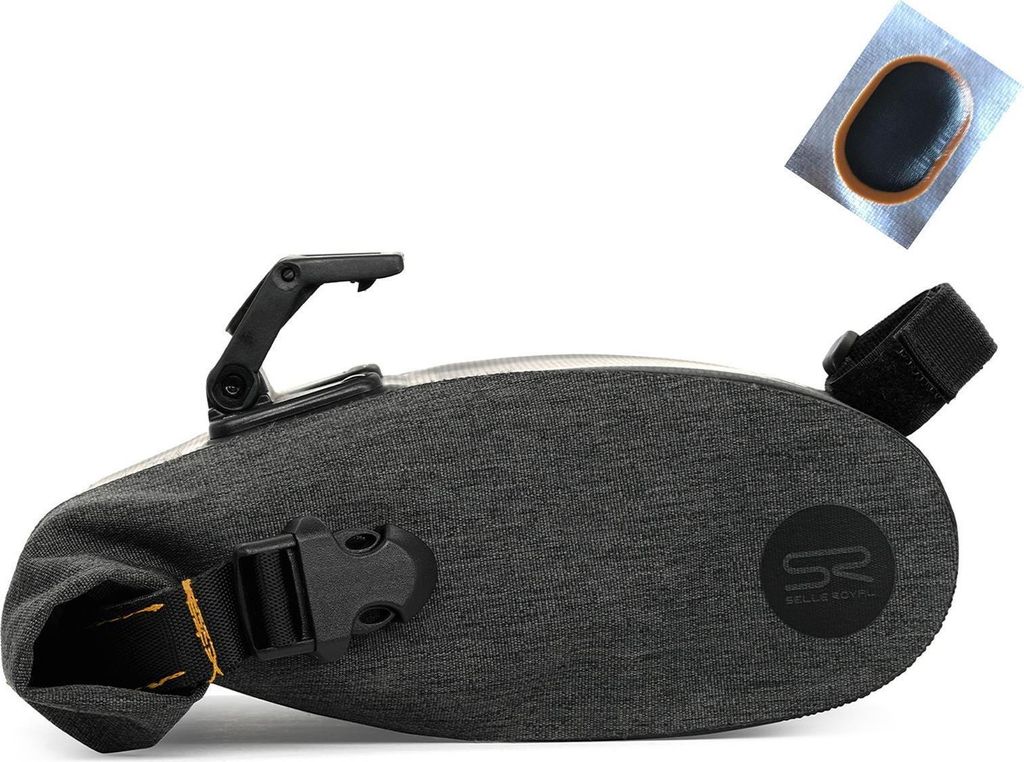1 x Selle Royal Saddle Bag Large (2l) Satteltasche Fahrradtasche Klippsystem inkl. 1 Schlauchflicken