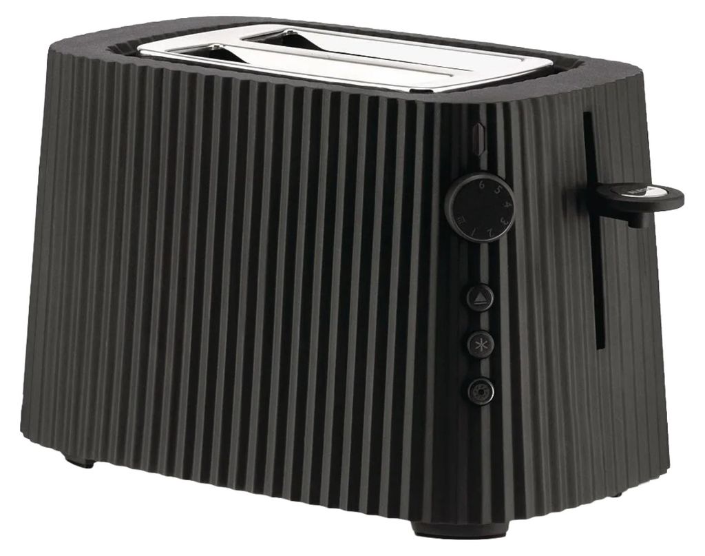 Alessi MDL08B Tostapane Plisse Nero Immagine del prodotto 
