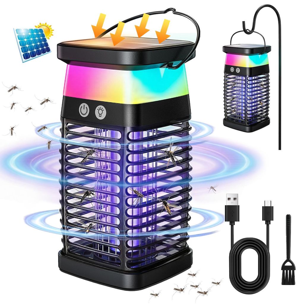 Solar Insektenvernichter,4200 V-UV Mückenlampe Produktbild 
