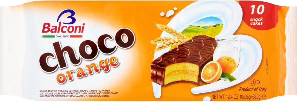 Schoko-Orange gefüllte Törtchen 10Stk. 350g - Balconi Produktbild 