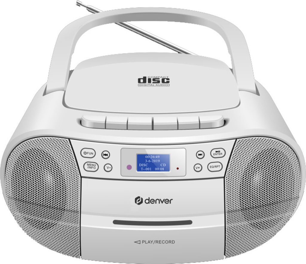 Boombox Denver TDC280WHITE s Dab+ / FM Kaufland.cz