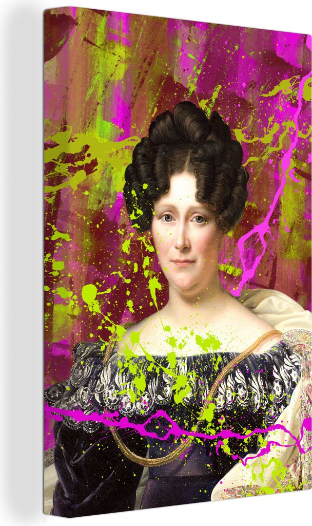 OneMillionCanvasses - Leinwandbilder - 90x140 cm, Johanna Henriette Engelen - Dubois Drahonet - Neon, Wandbilder Kunstdruck Wanddekoration - Foto...
