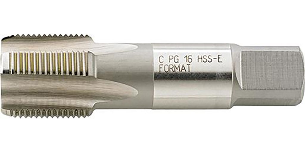 FORMAT Maschinengewindebohrer DIN 40432 C HSS PG 36, DIN:DIN 40432, Schneidstoff:HSSE, Gewinde:PG 29, Kernloch-Ø:35,50 mm