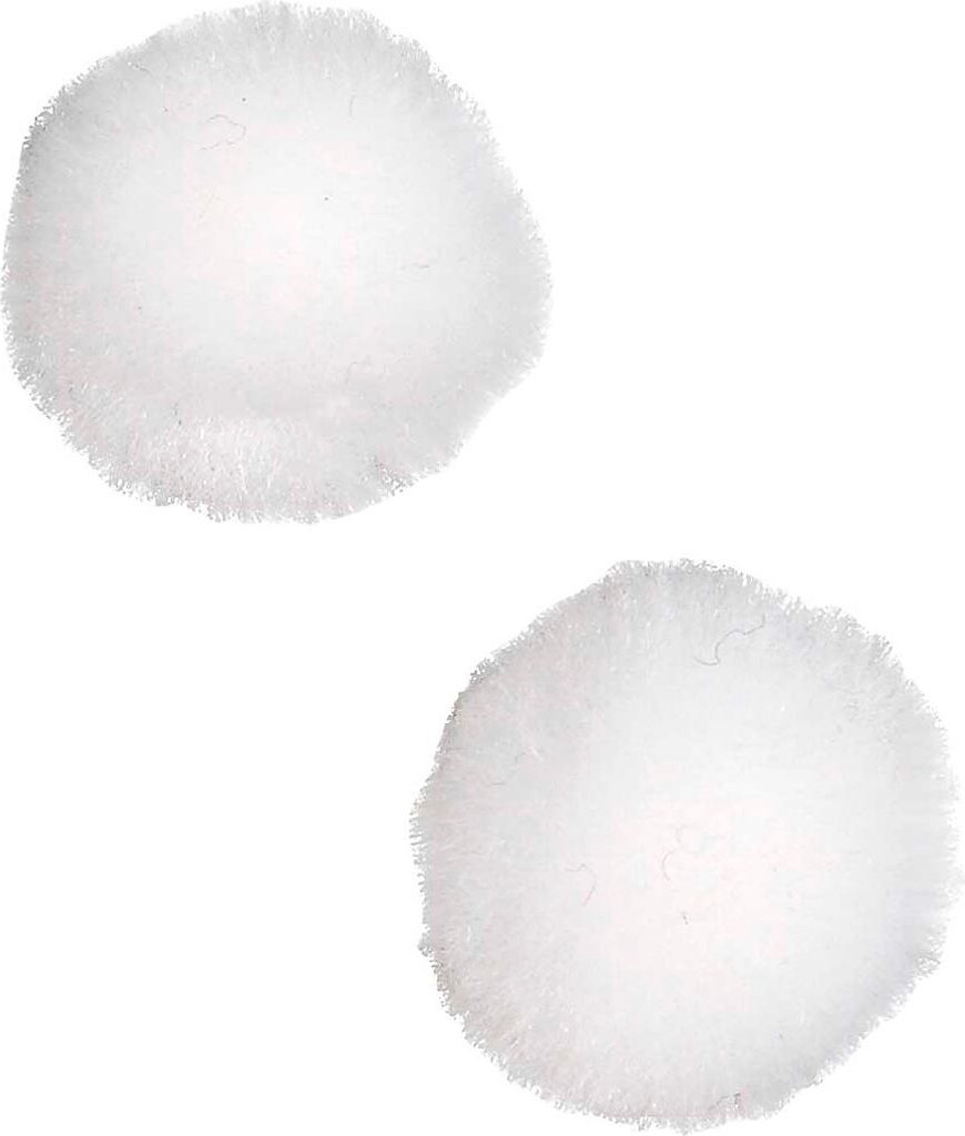 Creativ Company Pompons, D 20 mm, weiß, 100 Stück 1 Box Produktbild 