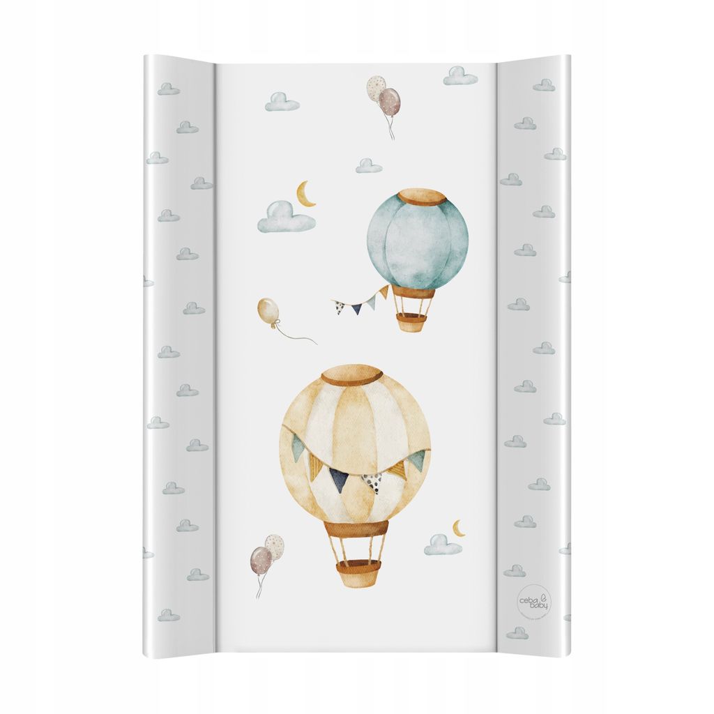Ceba Baby Wickelauflage 70x50 cm Wickelunterlage - 2 Keil weiche Wickelmulde - Wickekommode geeignet - Wickeltischauflage - Wasserdicht und Abwas...