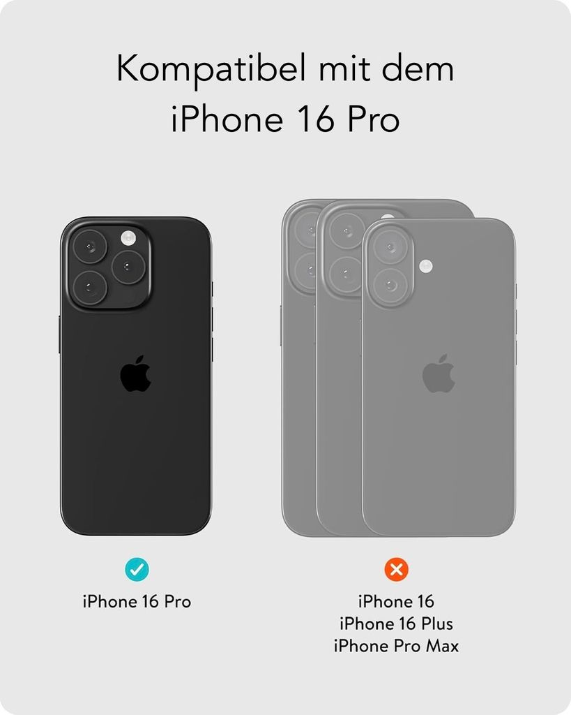 AVANA iPhone 16 Pro Panzerglas Sichtschutz Schutzfolie Produktbild 7