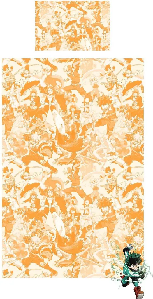 Linge de lit My Hero Academia Réversible TC738 Multicolore 140x200 cm