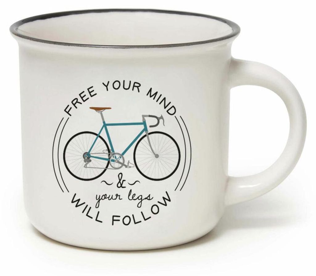Legami Cup-Puccino Mug Bike Lover, Kaffeetasse, Tasse, Becher, New Bone China, 350 ml, CUP0024