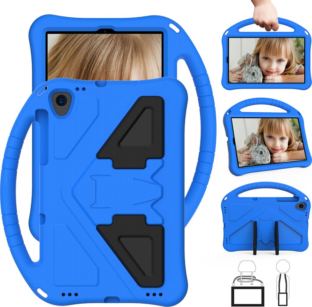 Kinder Hülle für Lenovo Tab M10 FHD Plus (2nd Gen) TB-X606F/Tab M10 HD 2020 X306X/F/ Tab K10 2021 TB-X6C6F/L/X, Eva Leichte Stoßfeste Faltbarem ...