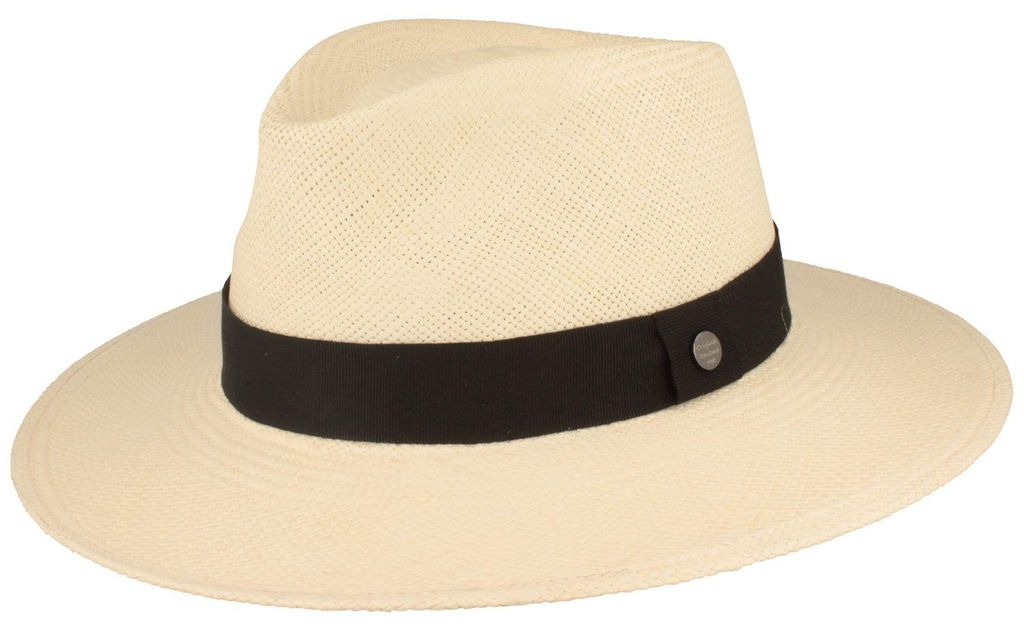 Original Panamahut Traveller mit UV-Schutz 50 von Hut-Breiter in weiß