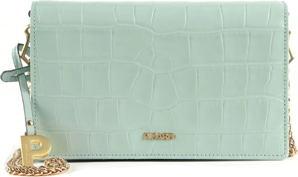 PICARD Pelle borsa a tracolla borsa da sera Weimar Crossbody Bag Aqua blu