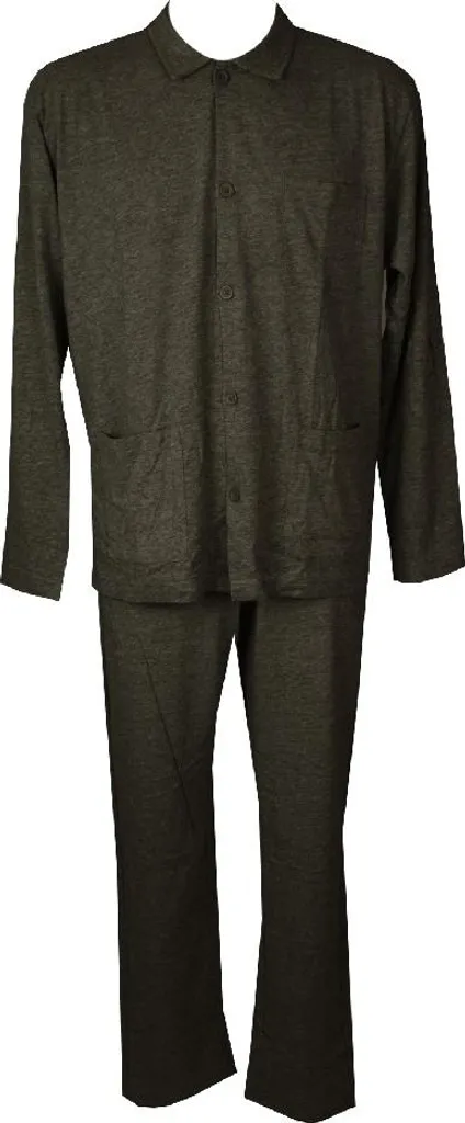 Pyjama boutonné Ragno Sport en coton et viscose mélangée coloris Smoke 104M