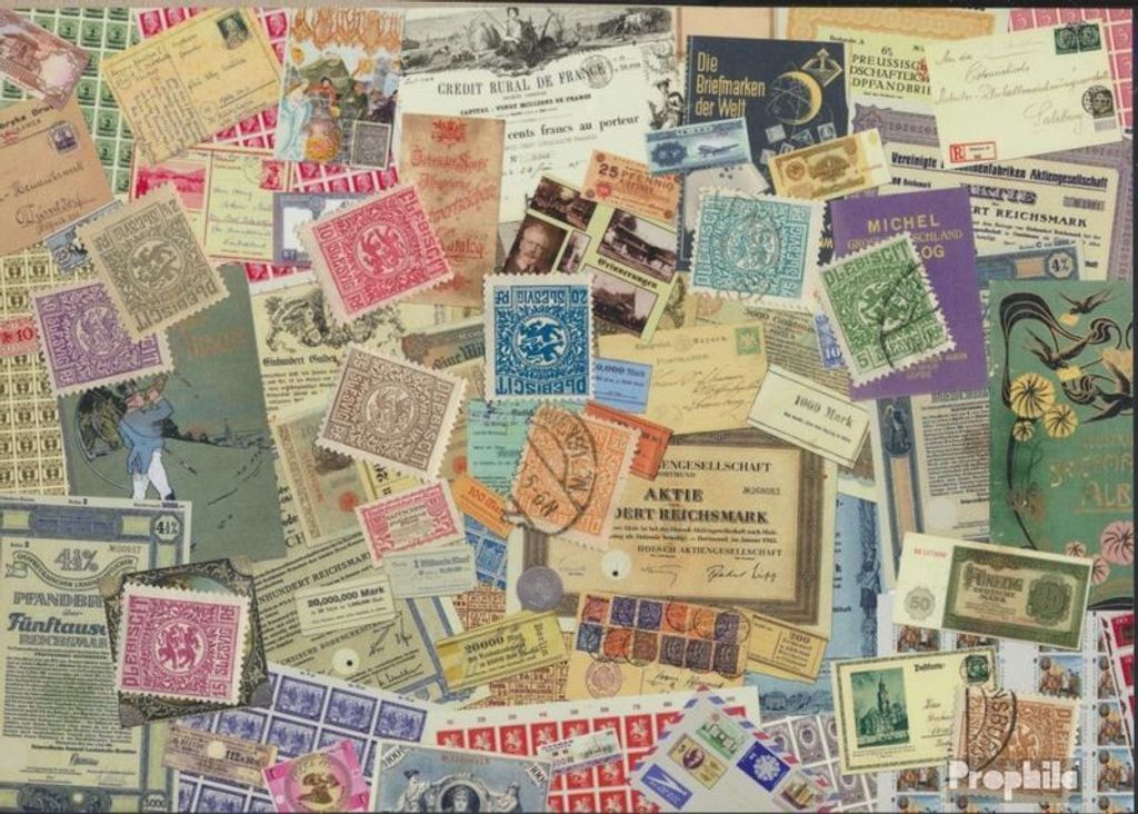 Briefmarken Schleswig (Abstimmung) 10 verschiedene Marken