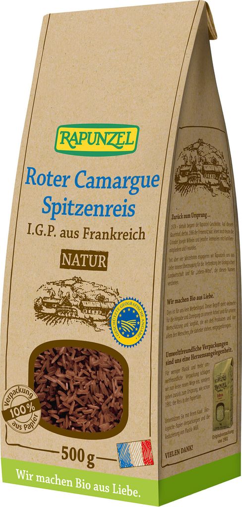 Roter Camargue Reis natur 500g Produktbild 