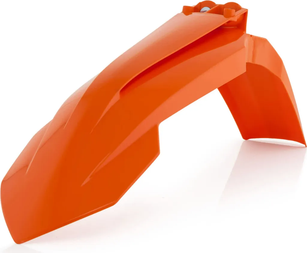 Plastique garde-boue avant moto de cross orange résistant aux chocs