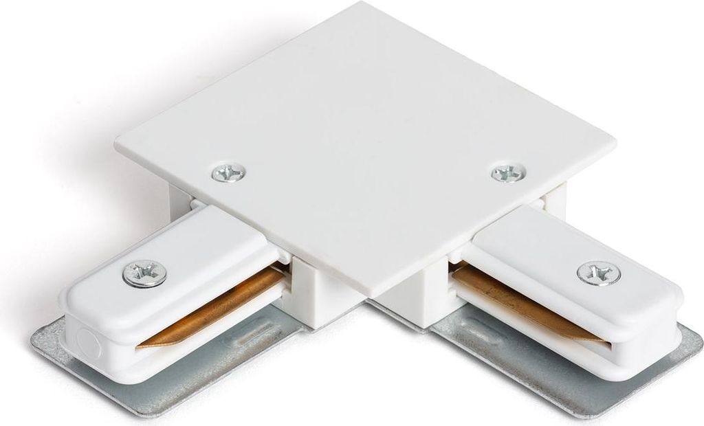 Verbinder Typ L für 1-Phasenstromschiene Einbau Unterputz Aluminium Weiß
