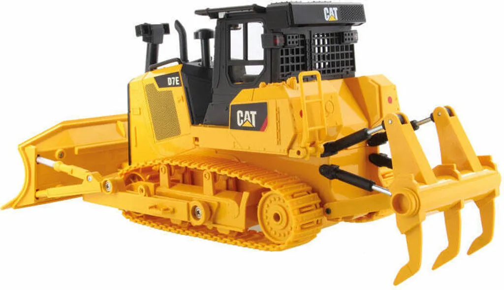 Bulldozer RC CAT D7E Carrera avec Lame Mobile et Sons Réalistes 1:24 - 16