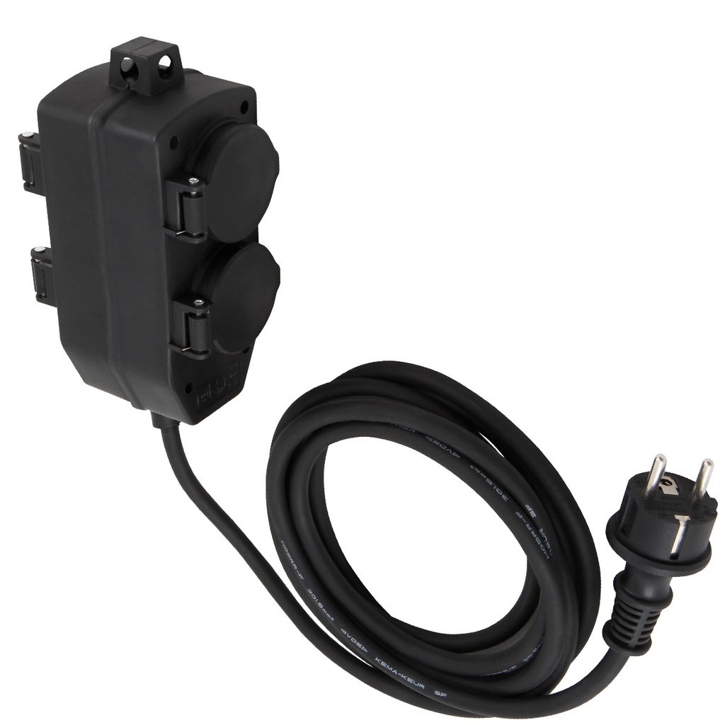 Blocco prese McPower per esterni, a 4 vie, IP44, con Immagine del prodotto 