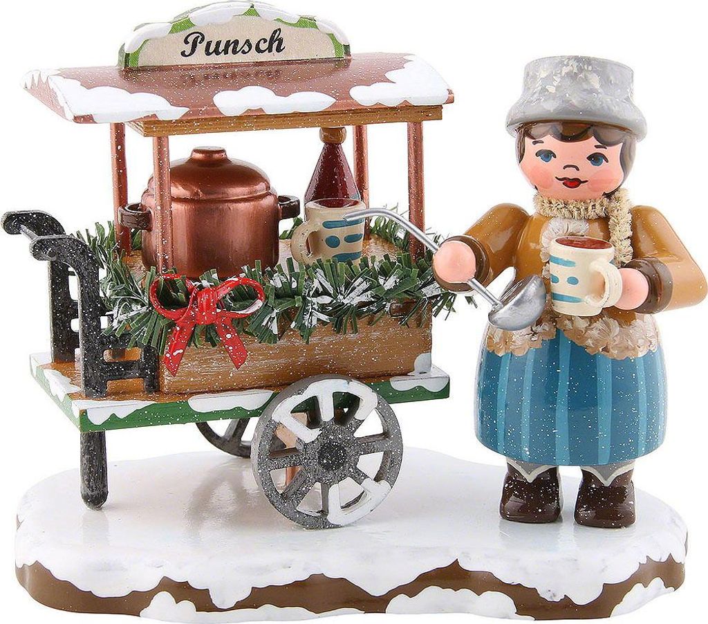 Winterkinder Punschwagen (8cm) von Hubrig Volkskunst Produktbild 