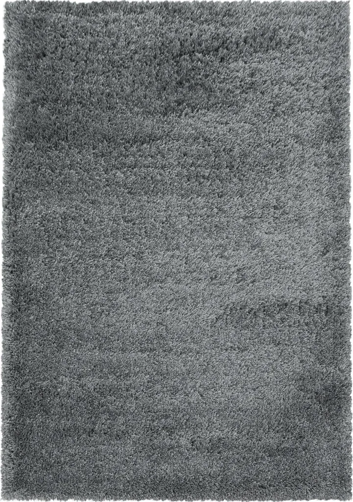 Tapis Shaggy Moelleux Lavable 120x170 cm avec Envers Jute Naturelle