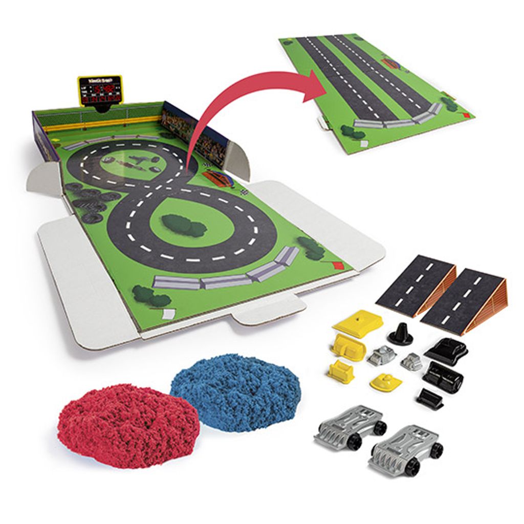 Spin Master 20530 Kinetic Sand Build Crash Em Cars