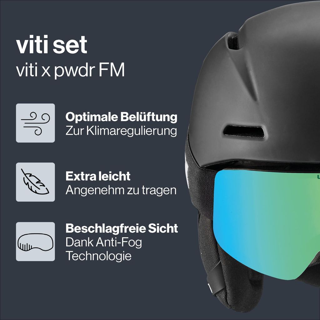 Uvex Viti Skihelm & Speedy Pro Skibril Set - Kinderen Unisex