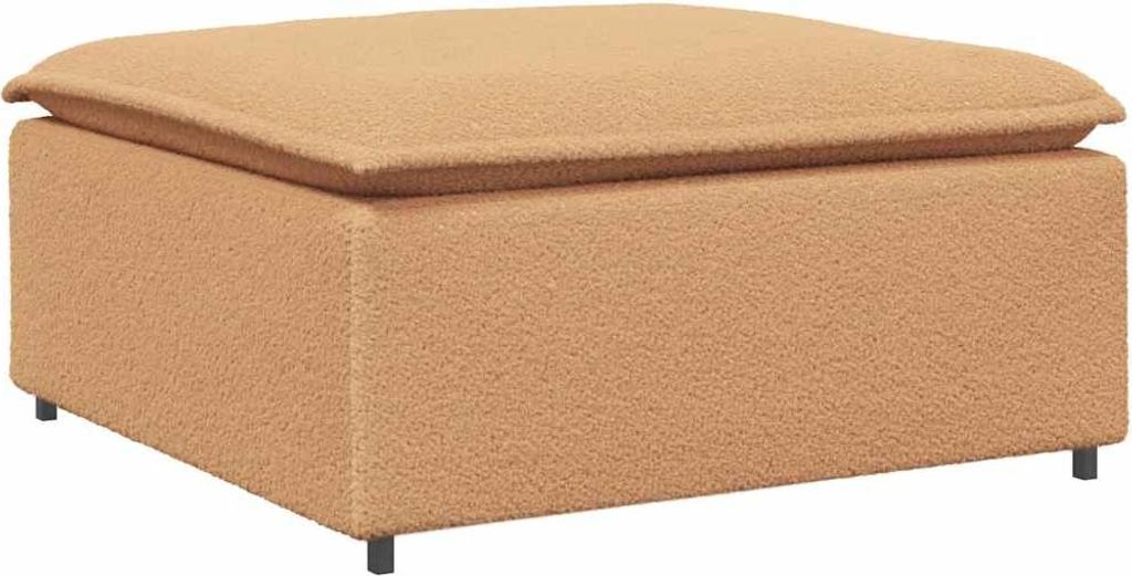 vidaXL Modulares Sofa Fußhocker-Modul Beige 100x100x48 cm