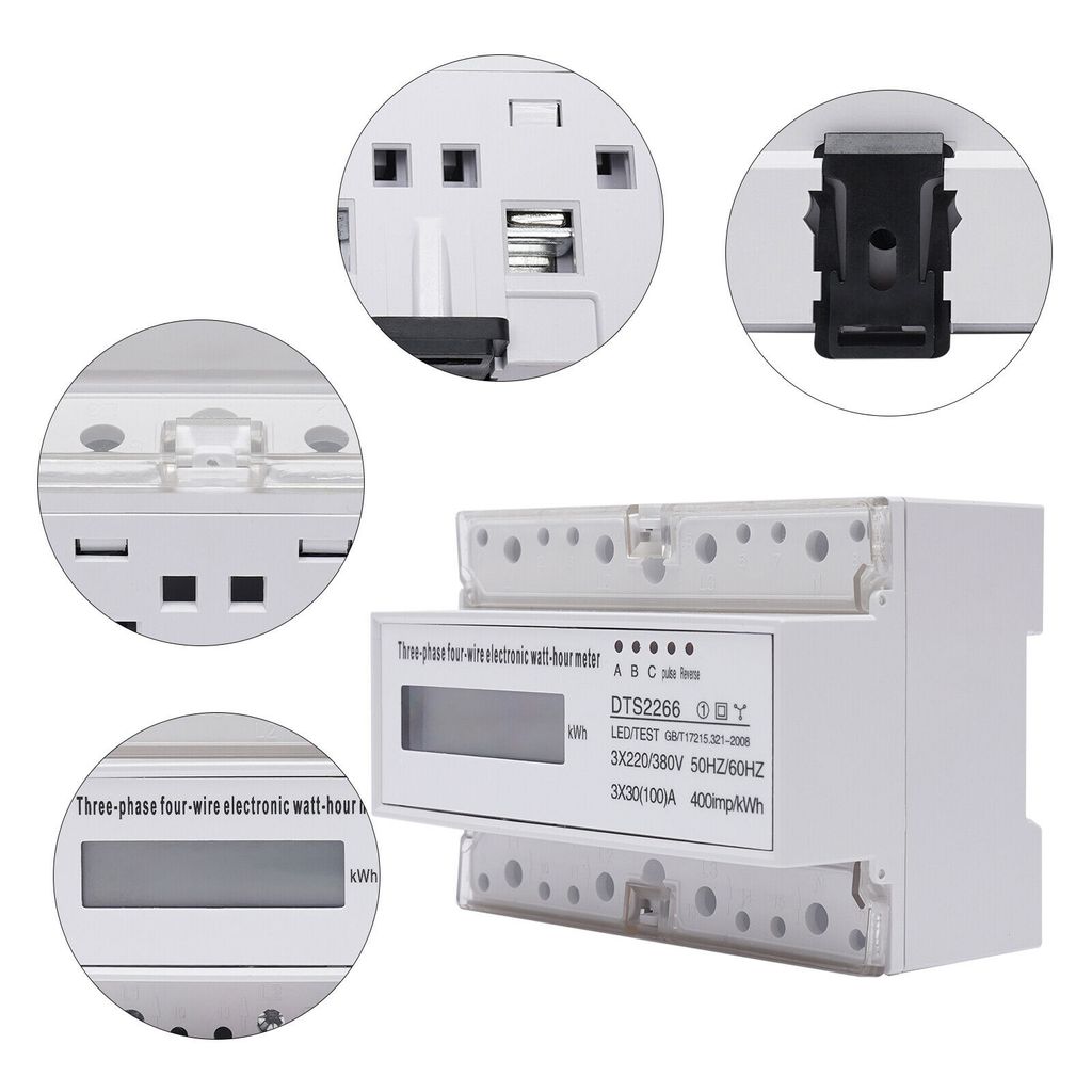 LCD třífázový elektroměr kalibrovaný 3fázový 4vodičový Obrázek produktu 4