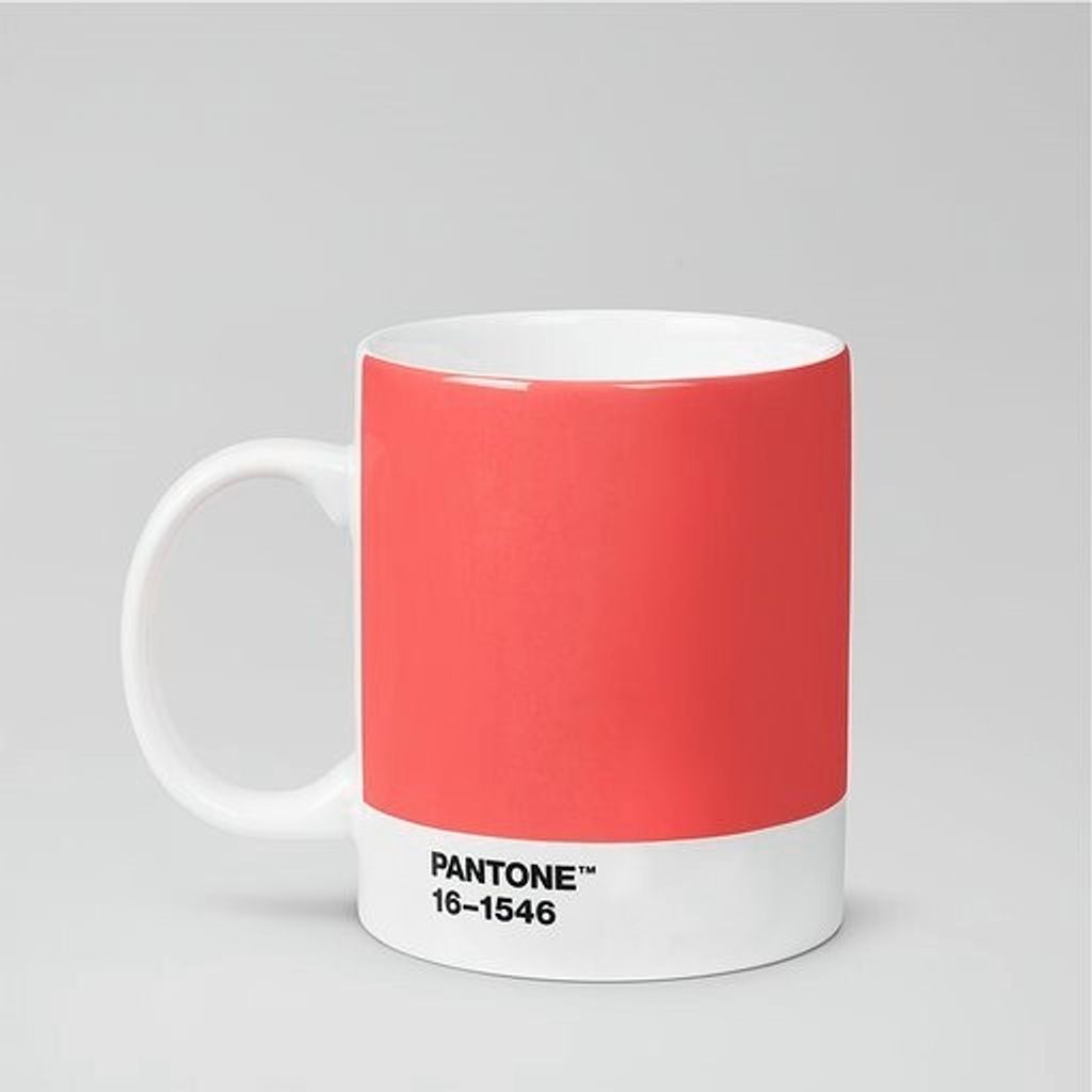PANTONE Porzellan Kaffeebecher, 375ml, inkl. Geschenkbox, CoY 2019 - Living Coral 16-1546