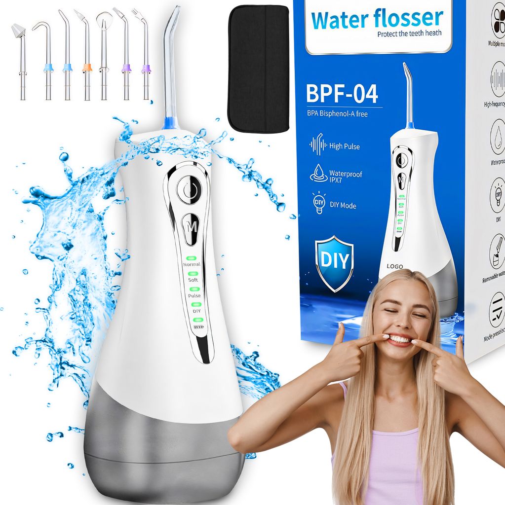 Douche buccale Sans fil Nettoyeur de dents électrique pour Image du produit 