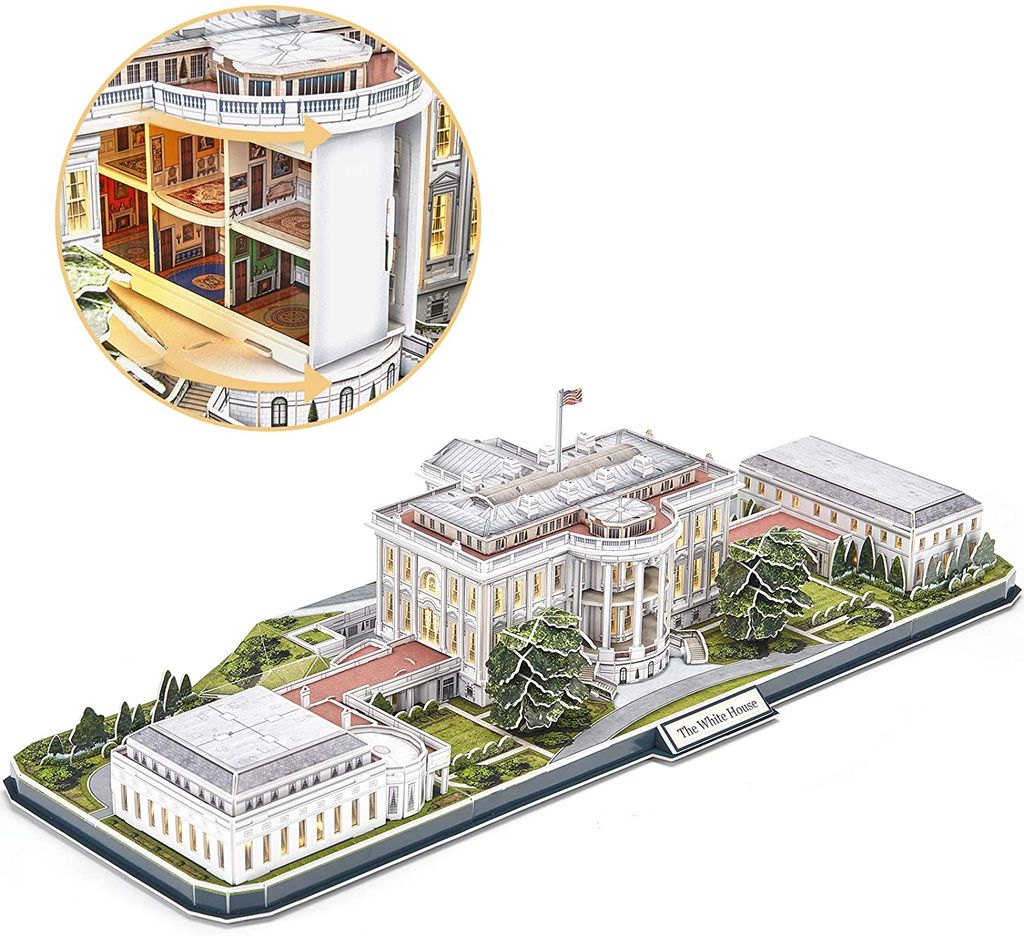Cubic Fun 3D Puzzle The White House Weißes Haus Washington USA Mittel 