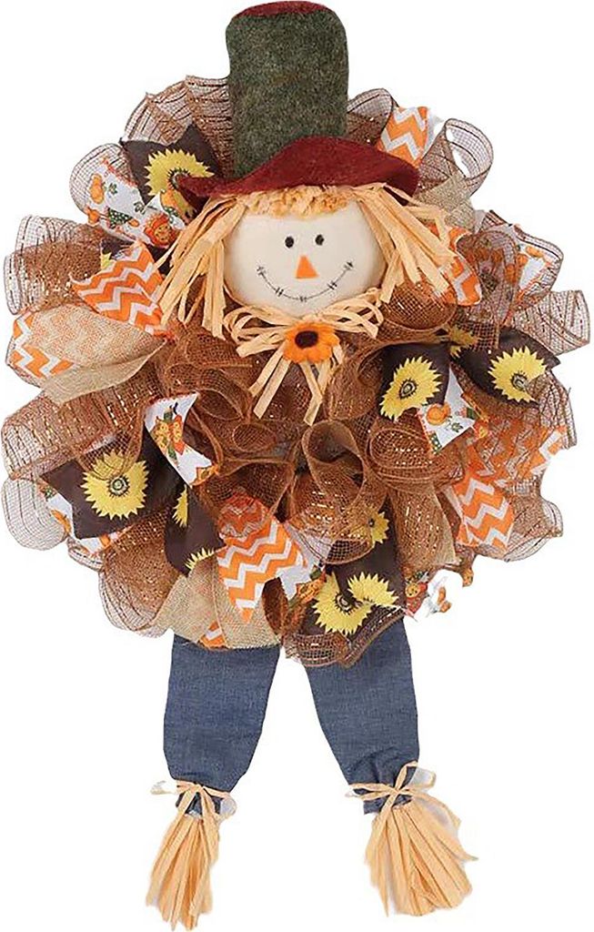 Vogelscheuche Kranz 65x40cm/25.6x15.7in Thanksgiving dekorative künstliche Wand hängenden Kranz für Home Decor