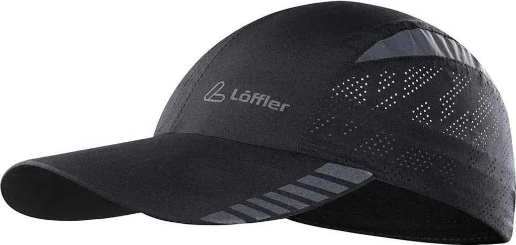 Couvre-chef de Sport Loeffler Noir Respirant pour Hommes et Femmes