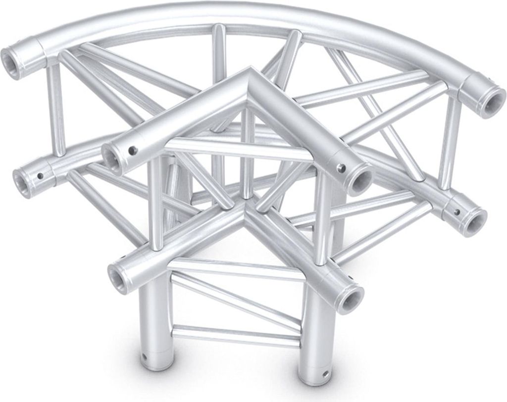 Milos Pro-30 Square P Truss - Circle Corner 3-way QLB30-KRS - 90° corner