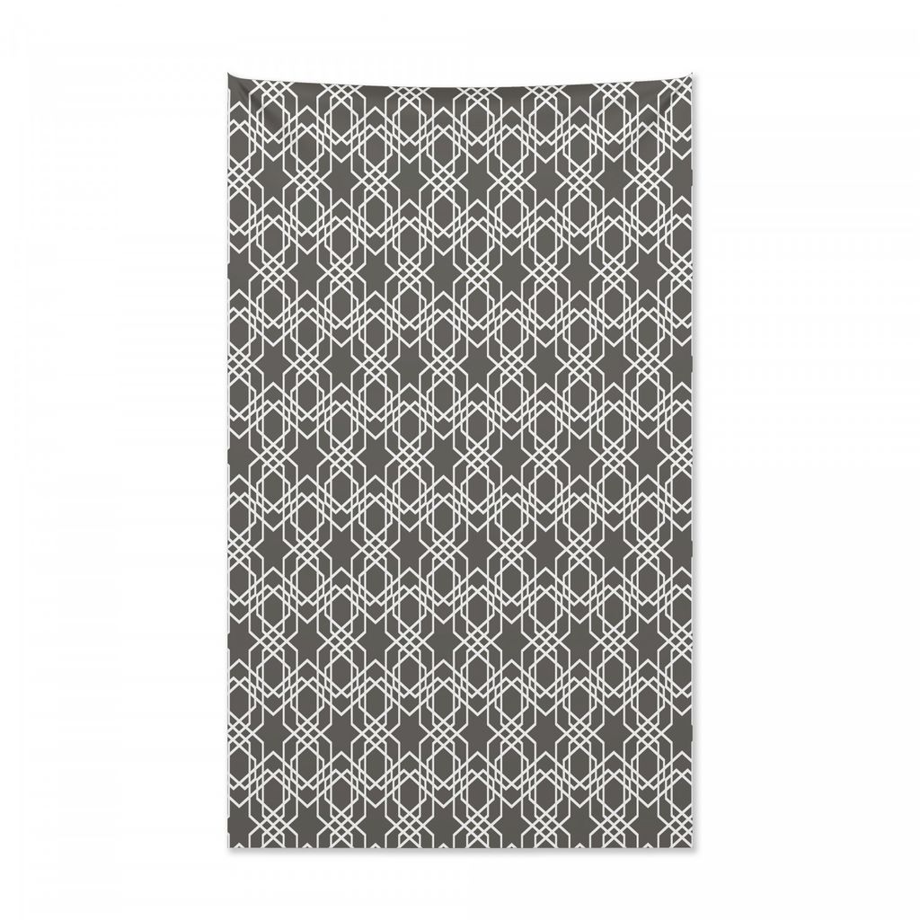 Abakuhaus Geometrisch Wandteppich und Tagesdecke, Moderner marokkanischer Stern aus Weiches Mikrofaser Stoff Kein Verblassen Klare Farben Waschbar,...