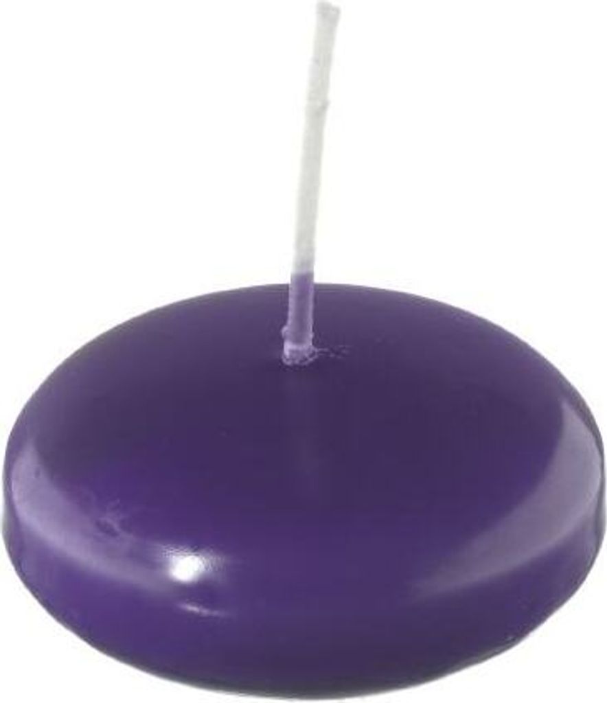 Schwimmkerzen Lila 32 x Ø 80 mm, 8 Stück