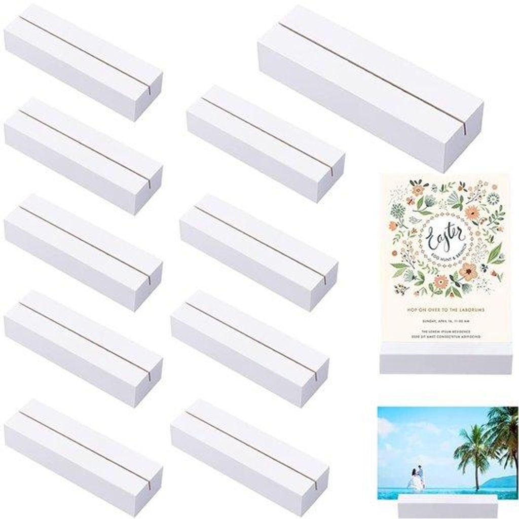 Holzhölzer Set mit 10 Stücken, für Tafeln, Speisekarten und Aussichten, perfekt für Hochzeitsfeiern, Gaststätten und Festlichkeiten