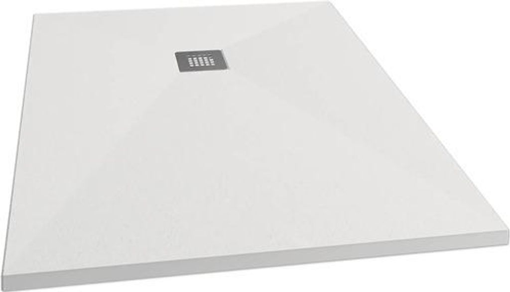 Duschwanne SCHULTE Centrostone ExpressPlus 80 x 90 x 3 cm weiß EP220890 9016