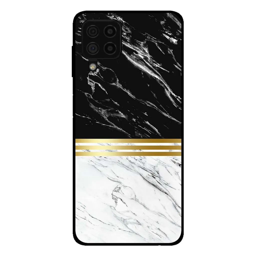 Offerta Custodia Samsung A22 4G Marmo Nero Bianco - Smartphonica Cover