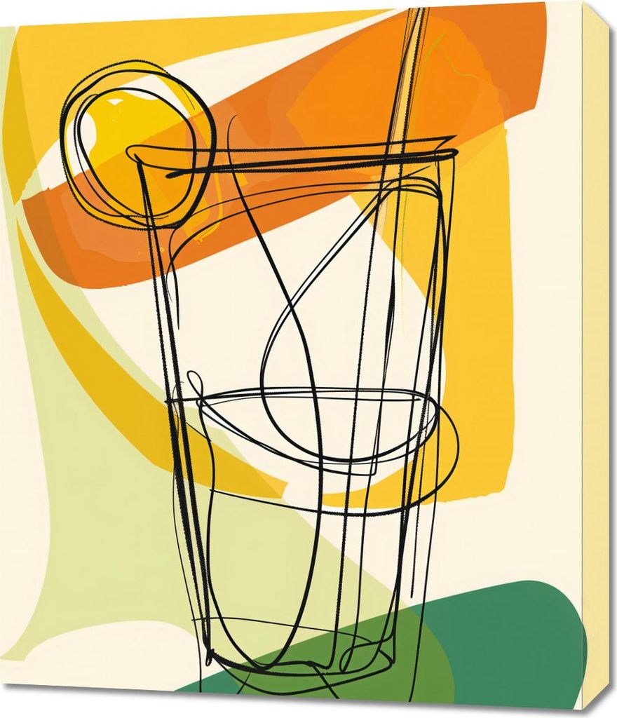 Bild 60x70cm Cocktail Künstlerisch