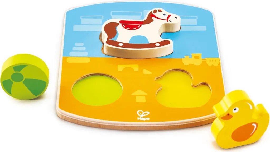 Puzzle Hape de gros jouets en bois pour éveil premier âge et motricité