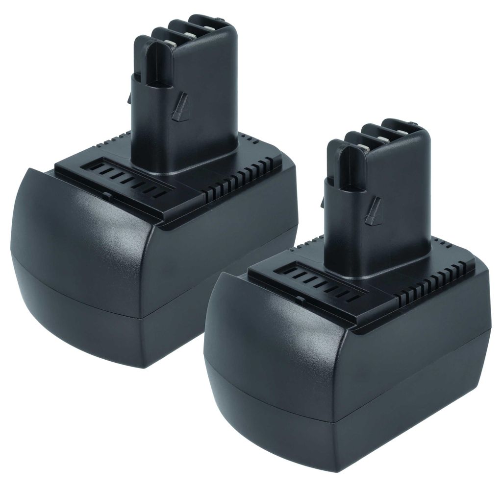 vhbw 2x Akku kompatibel mit Metabo BZ 12 SP, SSP 12, BSZ 12 Impuls, BSZ 12 Premium, BS 12 SP, BSZ 12, ULA9.6-18 Werkzeug (3000 mAh, NiMH, 12 V)