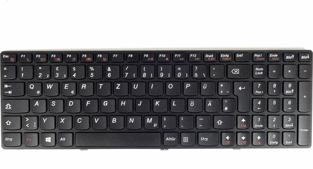 Tradebit - Tastatur für Lenovo IdeaPad | Deutsch DE QWERTZ Produktbild 