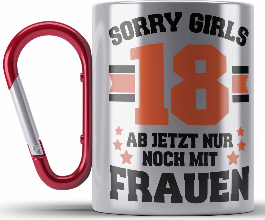 Trendation - 18. Geburtstag Geschenk Jungs Jungen Mann Lustiger Spruch 18er Geburtstagsgeschenk (Rot)