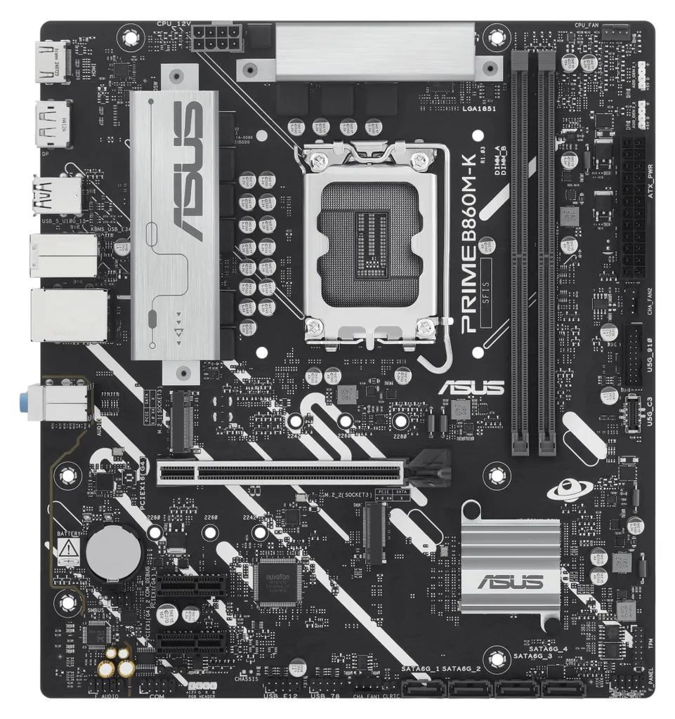 Boostez votre PC avec l'ASUS PRIME B860M-K LGA 1851 Performante et Stable
